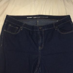 Old Navy Super Skinny Mid-Rise Dark Wash Jean